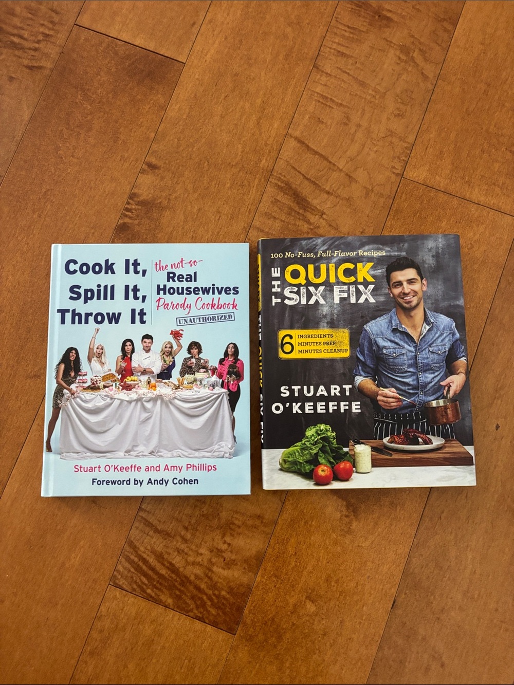 The Quick Six Fix Cookbook & Cook It, Spill It, Throw it Housewives Parody NEW